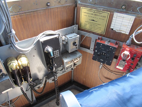 Captain's communications console