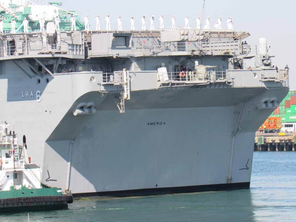 LHA 6 USS America Amphibious Assault Ship Arrives in Los Angeles for LA